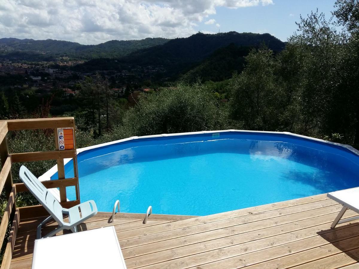 Valuable Rustic Tuscan Swimming Pool, Breathtaking View Of Camaiore Exterior foto